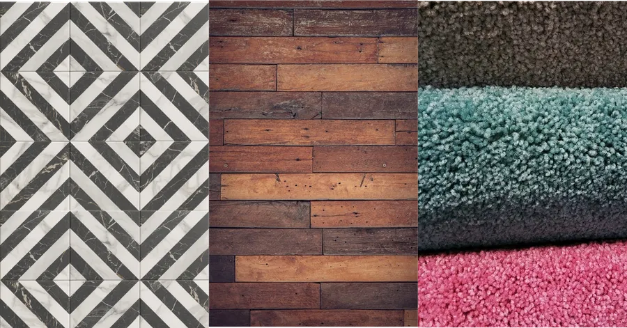 Carrelage parquet moquette